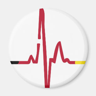 heart beat Germany Magnet