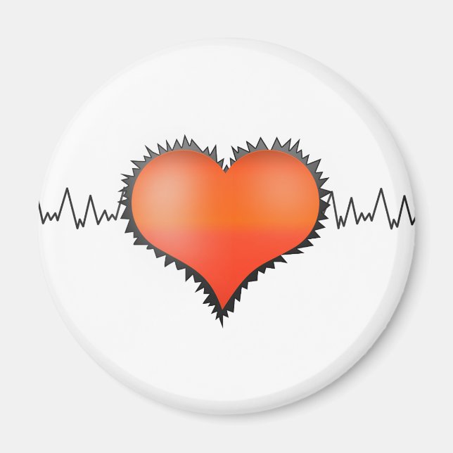 Heart Beat Magnet (Front)