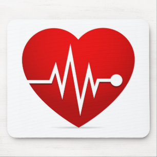 Heart Beat Rate Mouse Pad