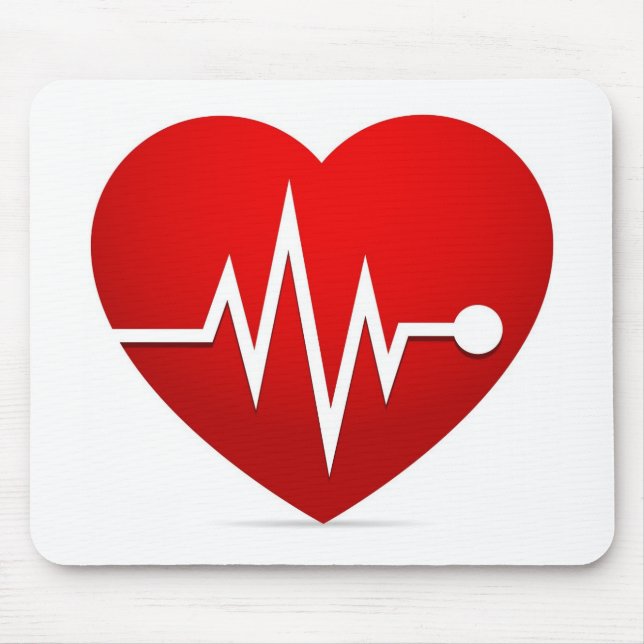 Heart Beat Rate Mouse Pad (Front)