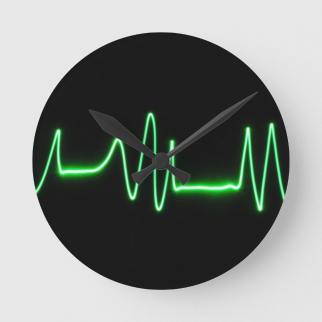 Heart Beat Round Clock (Front)