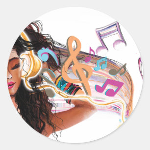 Heart Beats Classic Round Sticker