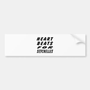 Heart Beats For Seychelles Bumper Sticker