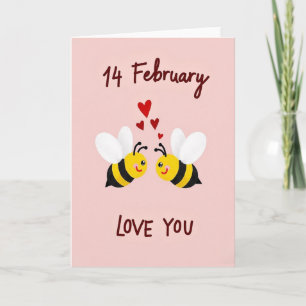 Heart Bees Love You Card