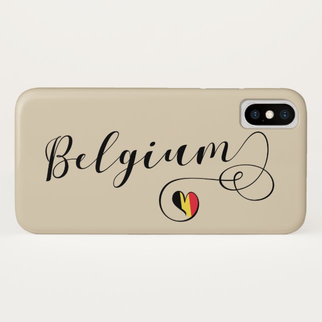 Heart Belgium Mobile Phone Case, Belgian Flag Case-Mate iPhone Case (Back (Horizontal))