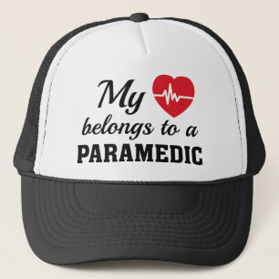 Heart Belongs Paramedic Trucker Hat