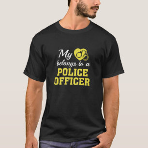 Heart Belongs Police Officer T-Shirt