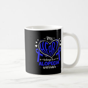 Heart Belongs To A Alopecia Warrior Alopecia Aware Coffee Mug