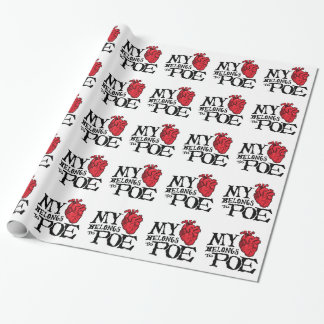 Heart Belongs to Poe Wrapping Paper