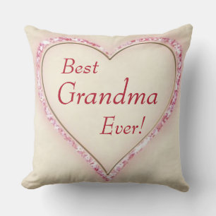 Heart Best Grandma Ever Cushion