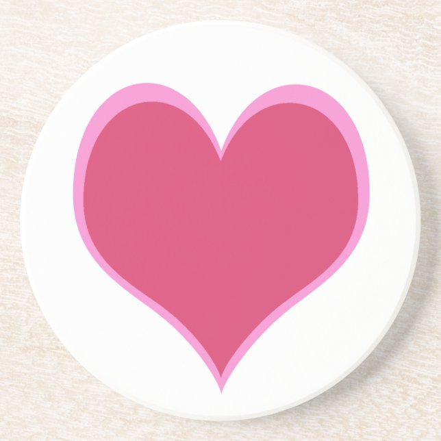 Heart Beverage Coaster (Front)