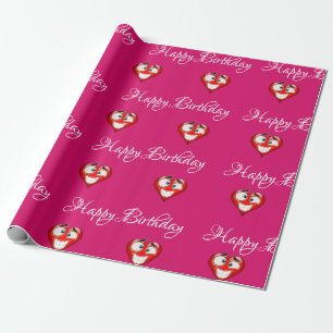 Heart Birthday Wrapping Paper