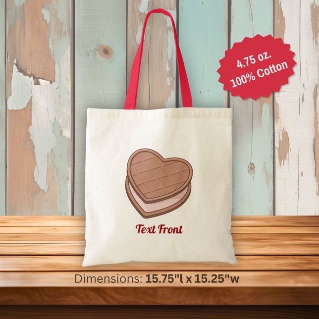 Heart Biscuit Tote Bag (Creator Uploaded)