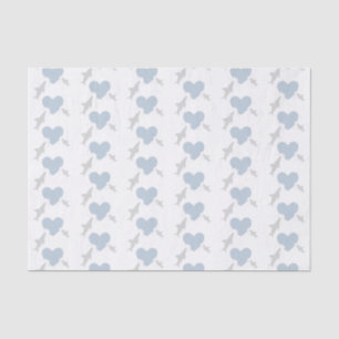 Heart Bites and Sharks Baby Shower Tissue Paper
