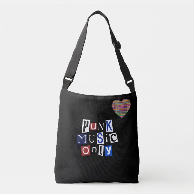Heart - Black - Emo - Tote (Front)