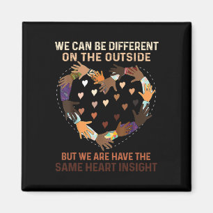 Heart Black History Month African Proud American Magnet