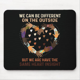 Heart Black History Month African Proud American  Mouse Pad