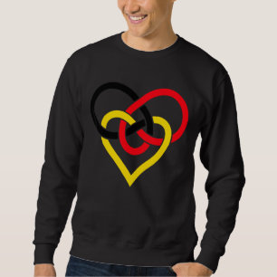 Heart Black Red Yellow Germany Sweatshirt