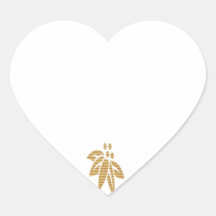 HEART Blanks with ThumbNail Art Ornament Sticker