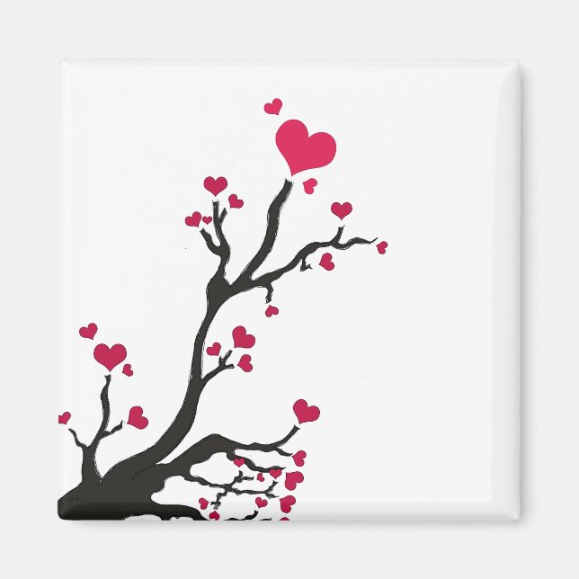 heart blossom magnet (Front)