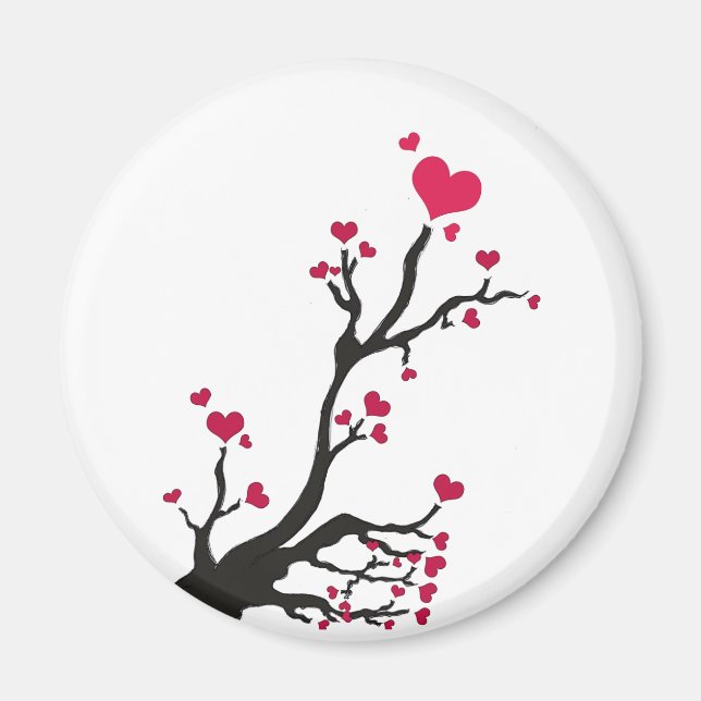 heart blossom magnets (Front)