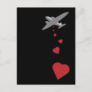 Heart Bomber - Make Love Not War Postcard