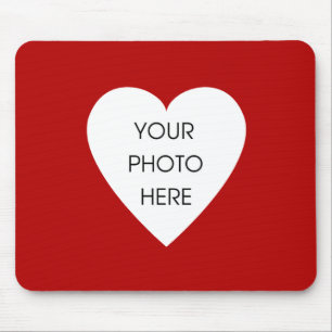 Heart Border Mousepad Template - Red