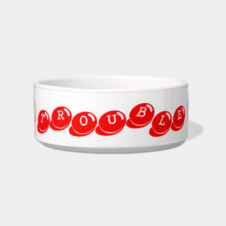 Heart Bowl w Name Puppy Water Food Dish