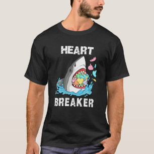 Heart Breaker Shark And Candies Valentine Couple M T-Shirt