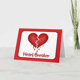 Heart Breaker with Text Holiday Card