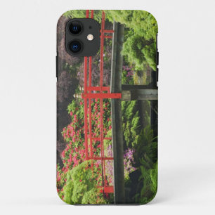 Heart Bridge with blossoming rhododendrons, iPhone 11 Case