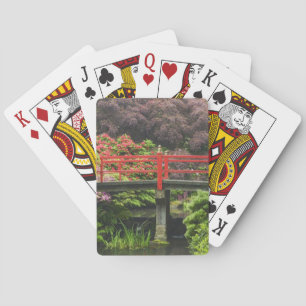 Heart Bridge with blossoming rhododendrons, Playing Cards