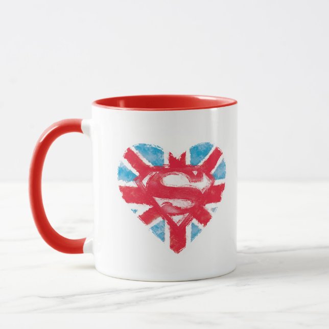 Heart British S-Shield Mug (Left)