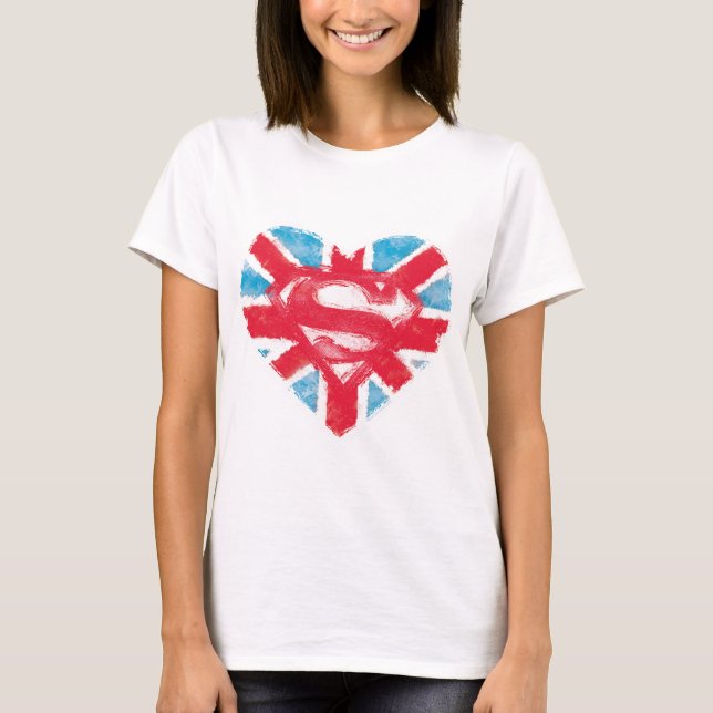 Heart British S-Shield T-Shirt (Front)