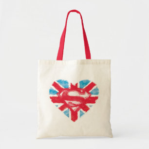 Heart British S-Shield Tote Bag