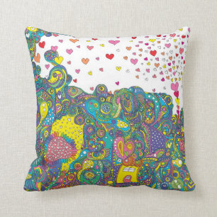 heart bubble cushion