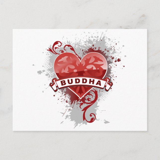 Heart Buddha Postcard (Front)