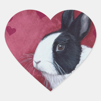 Heart Bunny Sticker