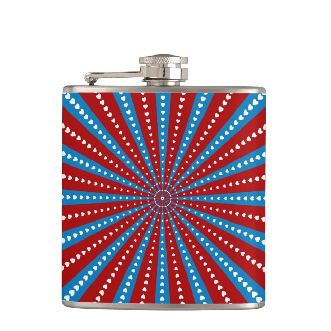 Heart Burst Hip Flask (Front)