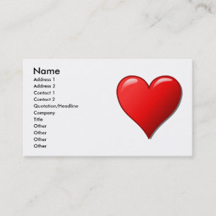 Heart Business Card