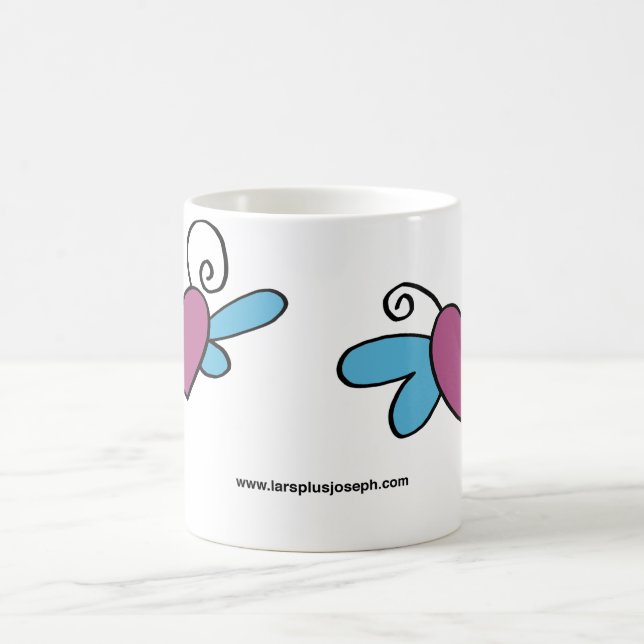 Heart Butterfly Coffee Mug (Center)