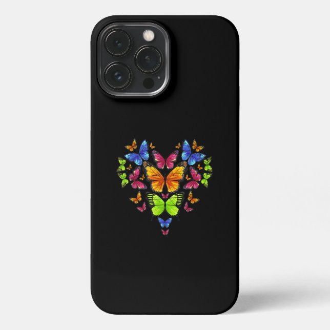 Heart Butterfly iPhone Case (Back)