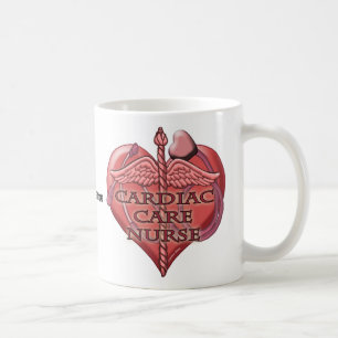Heart Caduceus Cardiac Care Nurse Coffee Mug