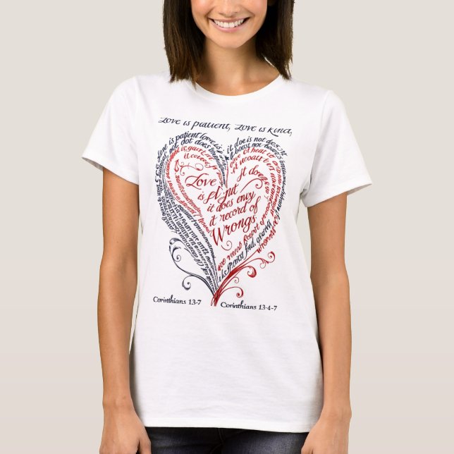 Heart Calligram T-Shirt (Front)