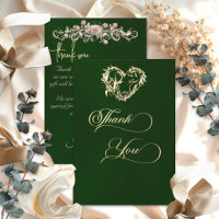 Heart & Calligraphy - Emerald