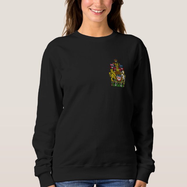 Heart Canada Day   Maple Leaf Heart Canadian Flag Sweatshirt (Front)