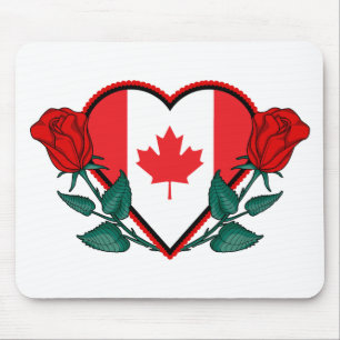 Heart Canada Mouse Pad