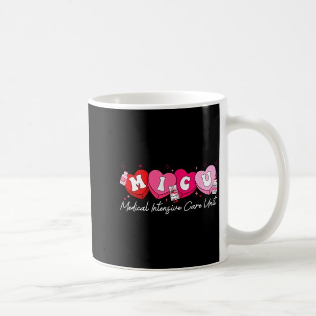 Heart Candy Micu Nurse Valentine's Day Medical Cri Coffee Mug (Right)