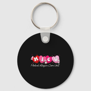 Heart Candy Micu Nurse Valentine's Day Medical Cri Key Ring