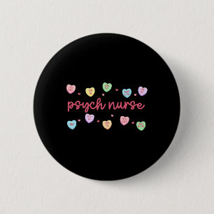 Heart Candy Psych Nurse Psychiatry Mental Health V 6 Cm Round Badge